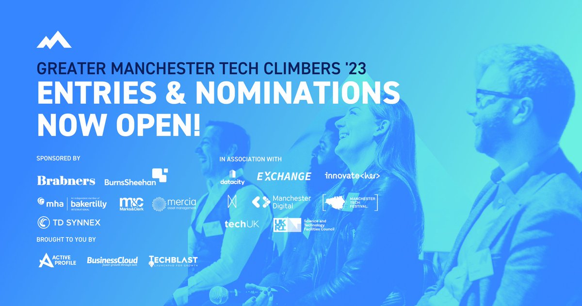 Drum roll please 🥁🥁

Entries and nominations are now open for a place on our publicised list in Greater Manchester!  Are you a start-up tech business looking for recognition? Enter today!
hubs.ly/Q01Y8bNq0