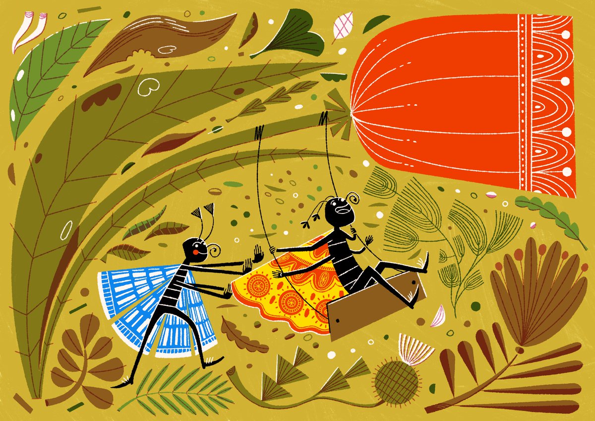 Making some insect friends illustrations in order to fight off the heatwave. 🐞🪲🦋

#kidlit #freelance #illustration