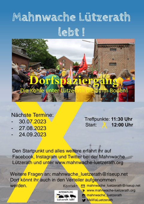 Sharepic Dorfspaziergänge im 3. Quartal 2023