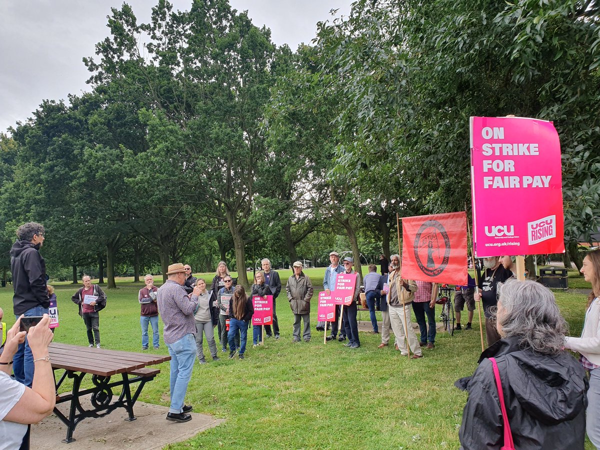 Snapshot of our march and rally yesterday supported by Leicester and District Trade Council, reps from Unison Leicester City <a href="/UNISONLeicCity/">UNISON Leicester City</a>, reps from <a href="/UCU_DMU/">DMU UCU says JOIN A UNION</a> and <a href="/UoNUCU/">University of Nottingham UCU branch</a> and <a href="/LeicesterNeu/">Leicester NEU</a>

Thank you everyone✊🏻🚨