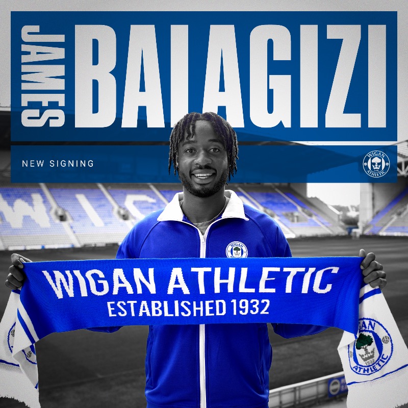 LaticsOfficial's tweet photo. 🤝 We are delighted to confirm the signing of attacking midfielder @JamesBalagizi on a season-long loan from @LFC!

#wafc 🔵⚪️