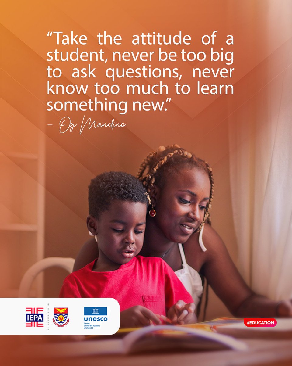 No matter how experienced or knowledgeable you become, there's always something new to discover.

Stay curious, keep asking questions, and open yourself up to endless possibilities. 

#iepaucc #unesco  #ucc #NeverStopLearning #EmbraceCuriosity