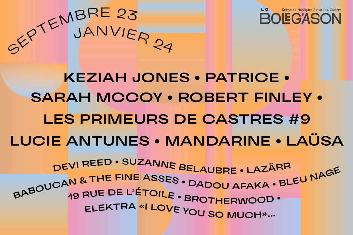 La programmation septembre 2023 > janvier 2024 du Bolegason est en ligne !  
🔎Rendez-vous sur bolegason.org  
Billetterie ouverte !