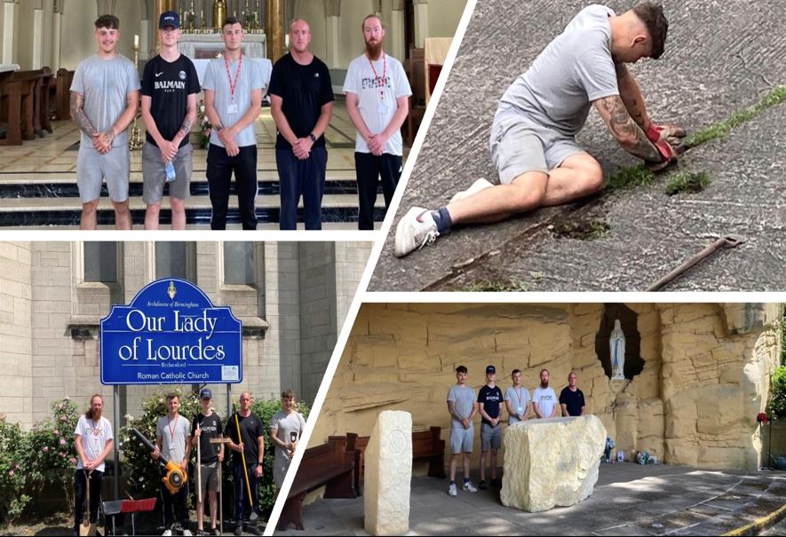 HMP Dovegate was contacted by Our Lady Of Lourdes Church requesting our help to prepare the grounds of the church. Our staff worked tirelessly for two days to prepare the grounds ready for the pilgrimage in early July. #SercoAndProud