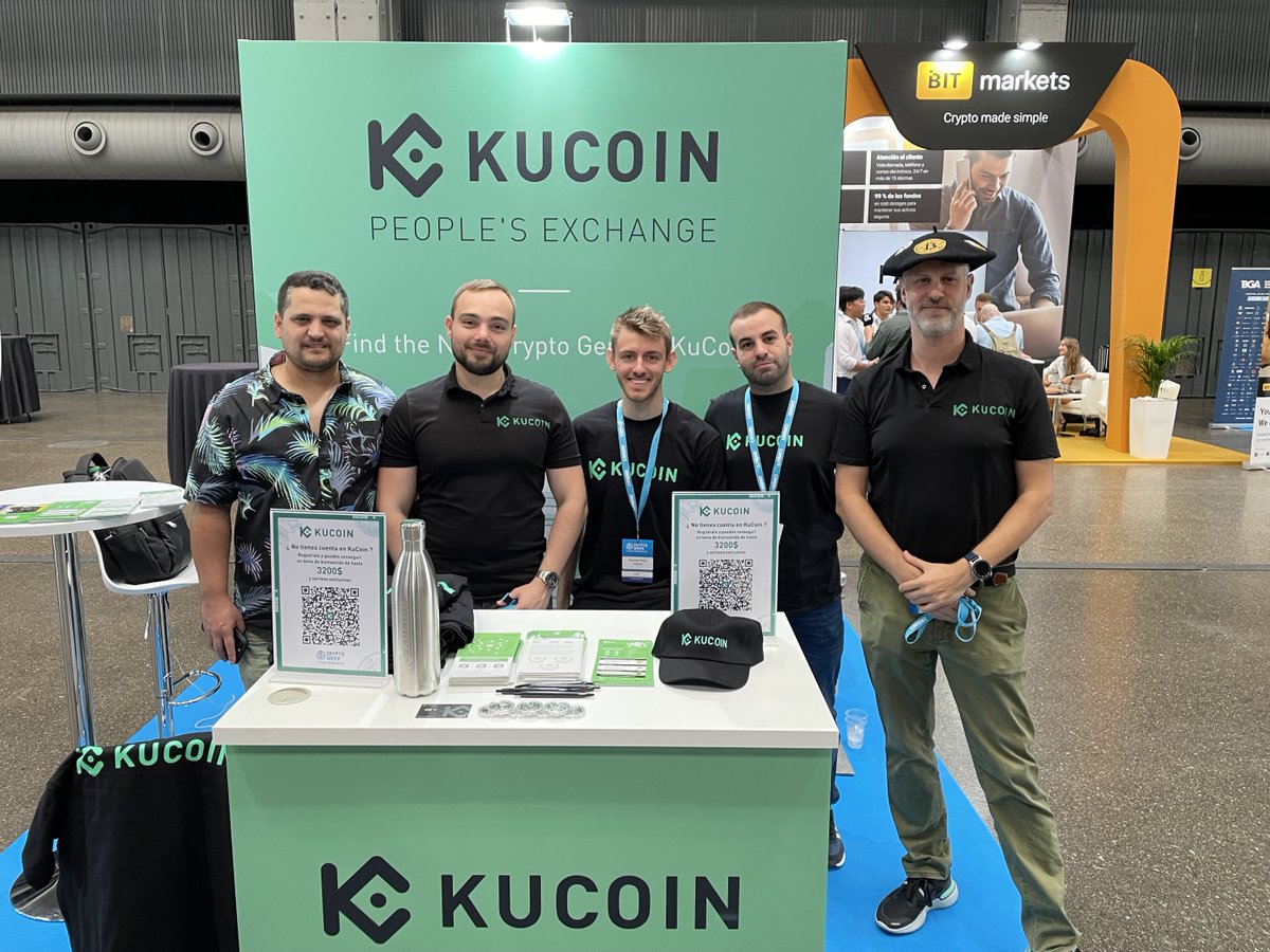 kucoincom's tweet photo. Thank you to everyone who joined us at CRYPTO WEEK MADRID @CryptoWeekMad in early July to meet the #KuCoin team. It was a pleasure connecting with the vibrant Spanish community and sharing our insights on #socialtrading and #aitools during the engaging panel discussion. 

Stay tuned for more updates and let's continue #building with the People's Exchange! Special thanks to @DorianKuCoin for being part of the panel and enriching the conversation.