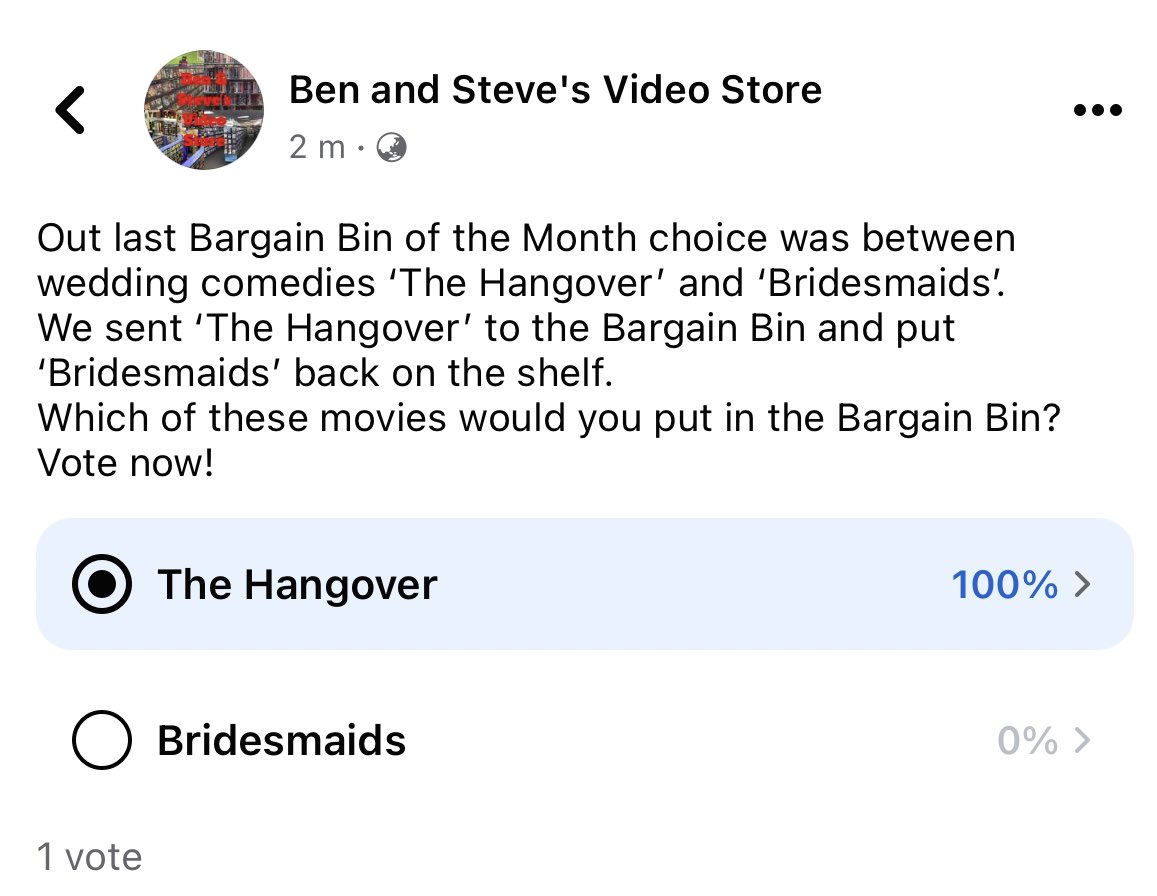 BenStevesVideo1's tweet photo. Our latest Bargain Bin of the month poll is on our Facebook page. Go over there and cast your vote! https://t.co/Fq1XUrl0gI