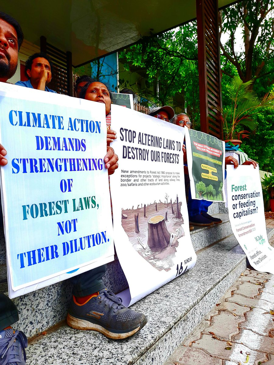 We stand with the forests🌳 of India. Solidarity from #Pune✊
#ScrapForestConservationAmendmentBill2023
#SaveIndianForests

<a href="/pulse_pune/">Pune Pulse</a> <a href="/MirrorPune/">PuneMirror</a> 
<a href="/itspunenow/">PuneNow</a> <a href="/mataonline/">Maharashtra Times</a>
<a href="/PuneCityLife/">Pune City Life</a> <a href="/Warriormomsin/">Warrior Moms</a> <a href="/fridays_india/">Fridays For Future India</a> <a href="/PuneRivers/">Pune River Revival</a> <a href="/VetalTekdi/">Vetal Tekdi</a>