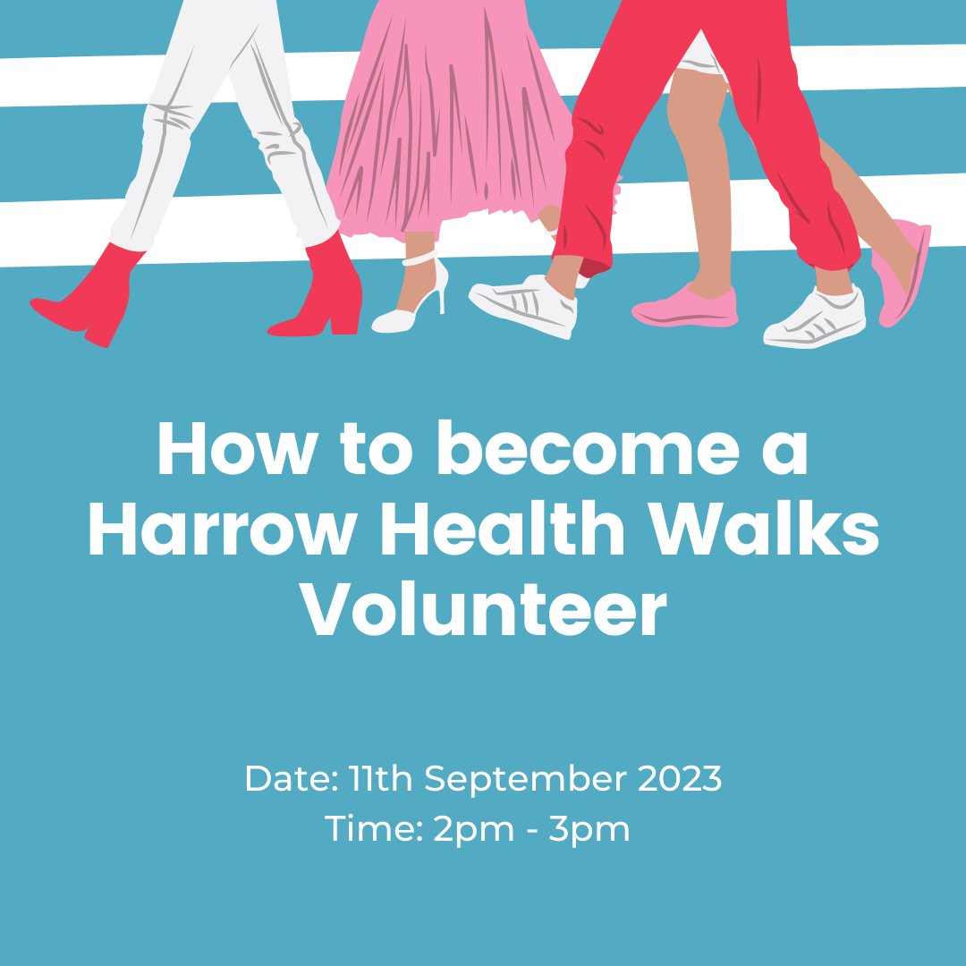 Harrow Health Walks is a free programme of guided walks. It is for anyone who wants to improve their wellbeing and health, meet new people and explore Harrow’s hidden gems.

Book: forms.gle/m4iuqy5SWwkGnh…

<a href="/TheRamblersOfic/">The Ramblers Oficial</a> <a href="/harrow_council/">London Borough of Harrow</a>