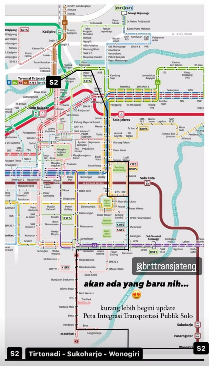 Gambaran rute <a href="/brttransjateng/">Trans jateng</a> Solo-Wonogiri yang kabarnya akan segera mengaspal di Agustus ini.

Operator di rute ini juga merupakan konsorsium dari operator eksisting di rute yang sama. 

Nantikan update peta rutenya di bit.ly/TransitMapSolo