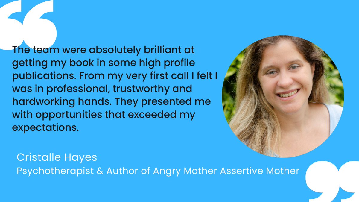 We absolutely loved working with Cristalle (@MayfairTherapy) on the publicity for her book Angry Mother Assertive Mother (<a href="/RethinkPress/">Rethink Press</a>). Amplifying the expertise and wisdom of experts to those who need it is why we love what we do. Case Study: bit.ly/CaseStudyAngry… #bookpr