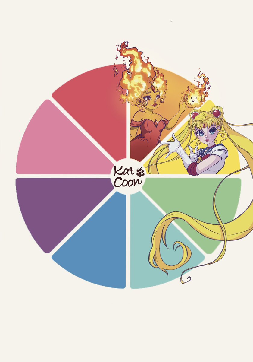 katcoonart's tweet photo. This time the suggestion came from TikTok. 💛Sailor Moon 🌙 as Yellow.
💚Who should represent green ?💚#colorwheelchallange #AdventureTime #SailorMoon https://t.co/g5Hv2mZhCA