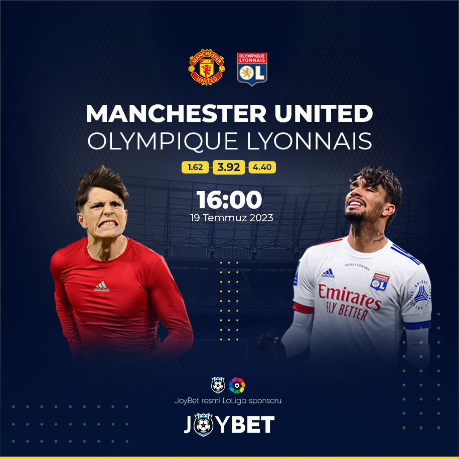 JoyProResmii's tweet photo. JOYBET Güncel Giriş Adresi: https://t.co/uygrAXIE2x 

Bugünün Karşılaşmaları;

#ManchesterUnited -  #Lyon
#DinamoTiflis -  #Astana

#Futbol Tutkunlarını En Yüksek Oranlarla, Yüzlerce Bahis Seçenekleriyle Bekliyoruz!
Futbolun Ve Diğer Tüm Sporların Kalbi #JOYBETPRO https://t.co/L4AsRI6UXU