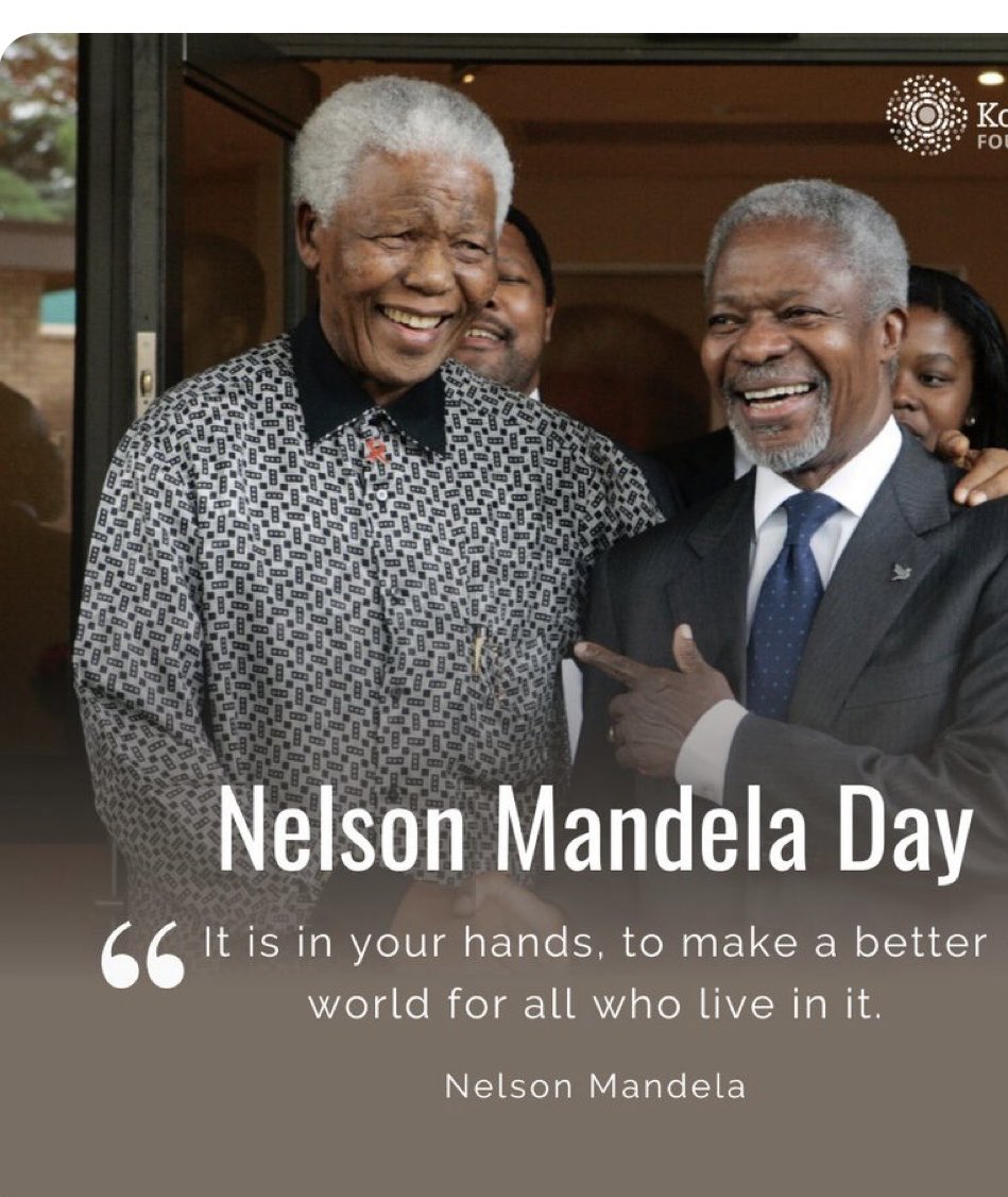 ChrisFomunyoh's tweet photo. What a proud moment of a decade when 2 African giants #NelsonMandela &amp; #KofiAnnan stood tall on the world stage as #global #leaders ❣️We miss you; today’s world misses you - May your legacies continue to endure. HAPPY #Mandela Day! ⁦@MaEllenSirleaf⁩ ⁦@Oolusegun_obj��� https://t.co/wd5rBMAHzz