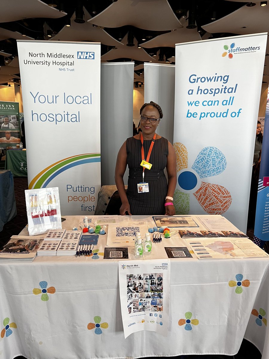 Job fair at Wembley Stadium showing northmid where we all grow in our careers @SarahHa88622902 @NorthMidNHS @zenkim74 @KOriakhi