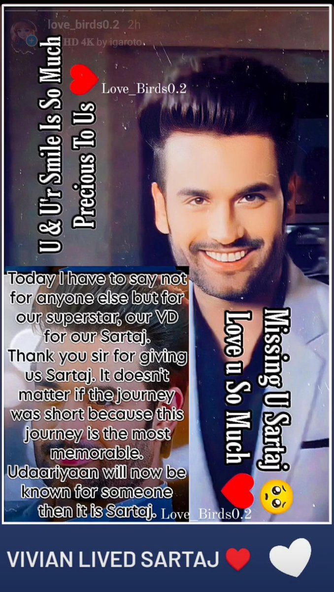 die_heart_fann's tweet photo. For Precious VD &amp; Sartaj 🫶🥺
We Love U We Miss U,
We Always There For You Sir ♥️
#nehtaj #sartaj #Udaariyaan #vdians
#VivianDsena #VivianDsenaTheSuperHero https://t.co/yeXbSC1XVJ