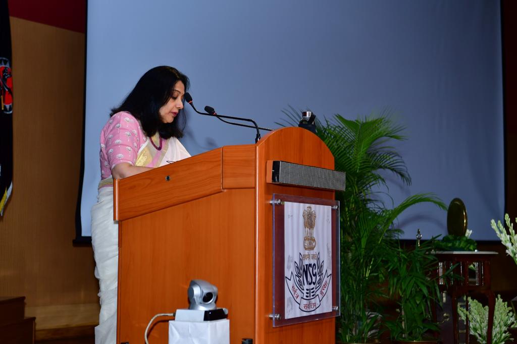 nsgblackcats's tweet photo. An Entrepreneurship workshop for women of NSG  by Mrs Meena Hari,  Social Entrepreneur and Head of Niiti Consultancy, was conducted at NSG Campus Manesar under the aegis of NWYA. The event was  curated for NWYA members to gain exposure towards self employment &amp; atmanirbharta. https://t.co/Aui4v49PJF