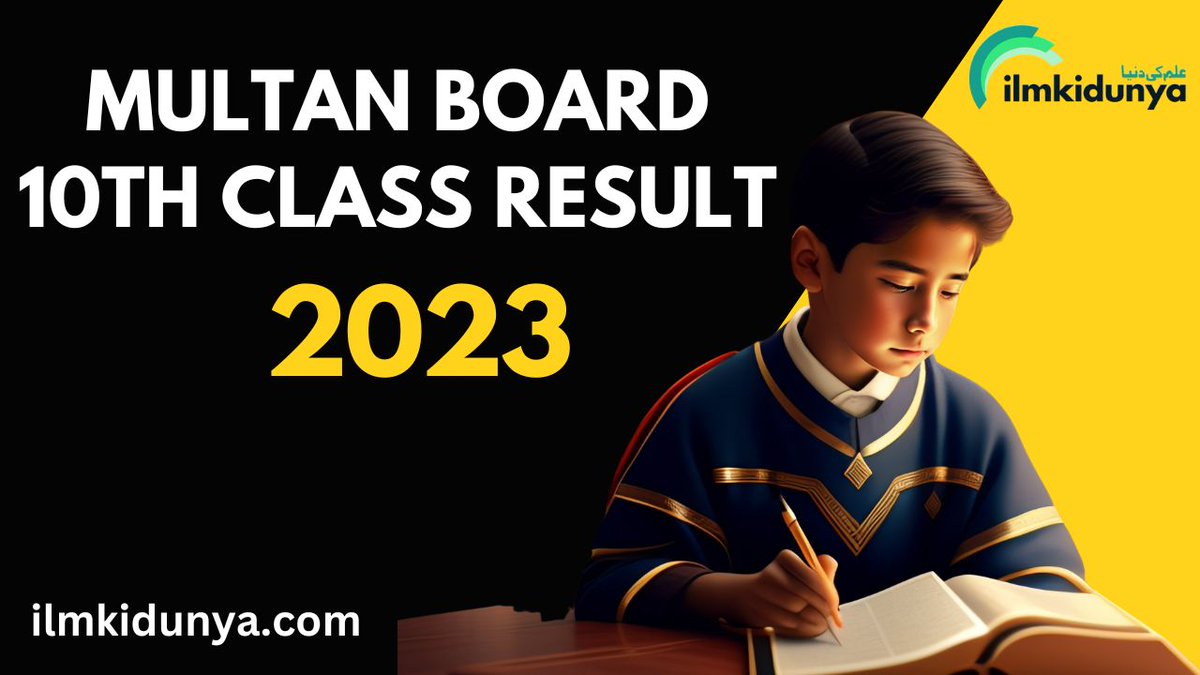 zeeshanikd's tweet photo. Multan Board 10th Class Result
The 10th class result 2023 Multan board will announced on 31 July 2023 at 10:00 AM.
After the result announcement students can check it from the link below:

https://t.co/JSdZ3OHdbB

#10thresult #multanboard https://t.co/VNGFtnslfW