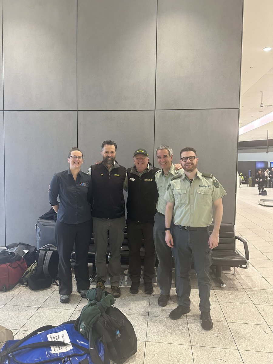 These are the last 4 Victorians who we will send to support Canada in the midst of their worst fire season on record, this marks the end of our biggest commitment to an international fire emergency in our states history. Thanks to all personnel and families @DEECA_Vic