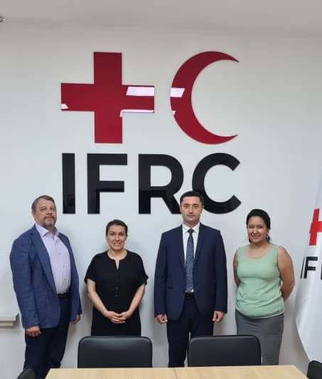 Thanks to Mr Zafar Makhmudov Executive Director of CAREC for his visit to our IFRC Central Asia office and the fruitful discussion we had to enhance our cooperation on addressing impacts of climate change in Central Asia #climate