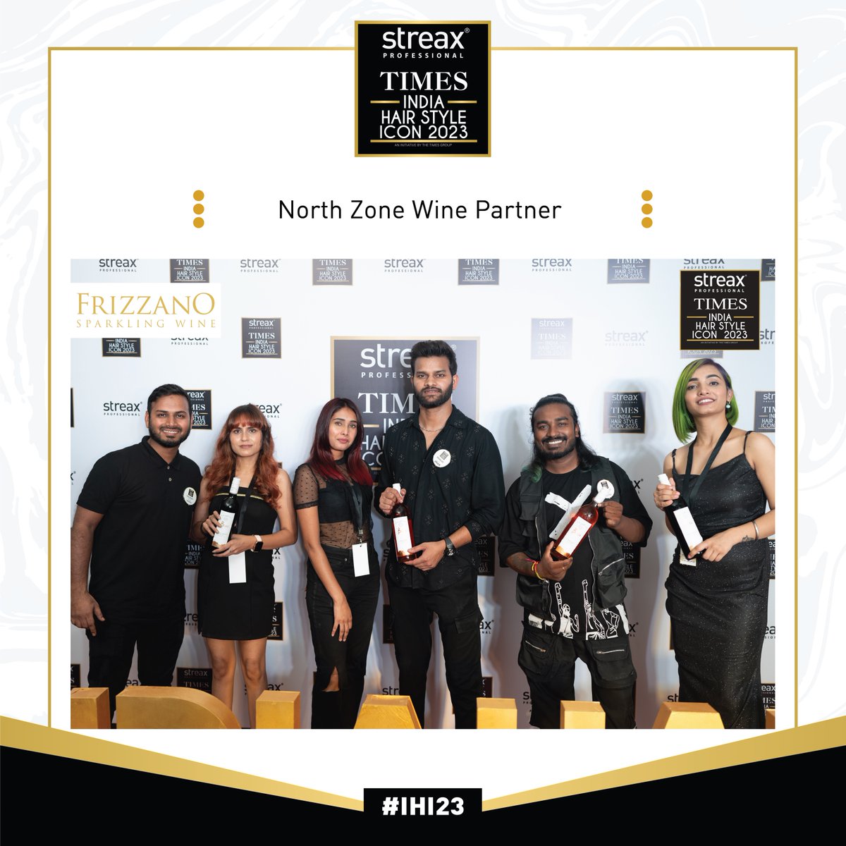 IndHairStylicon's tweet photo. Toasting to our incredible wine partner, Frizzano sparkling wine, for making the event pop and the celebrations unforgettable!

#IndiaHairStyleIcon2023 #StreaxProfessional #TimesOfIndia #TimesFashionWeek #BTFW #TOI #IHI2023 #IHI23
#hairs #hairstylist
#GoodEarthWine #WineLovers https://t.co/YKeTNvzV5Q