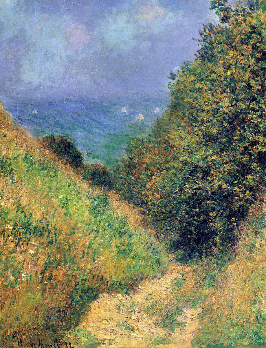 artistmonet's tweet photo. Path at Pourville 02, 1882 https://t.co/jnO9visx1U https://t.co/7F8CknaW05