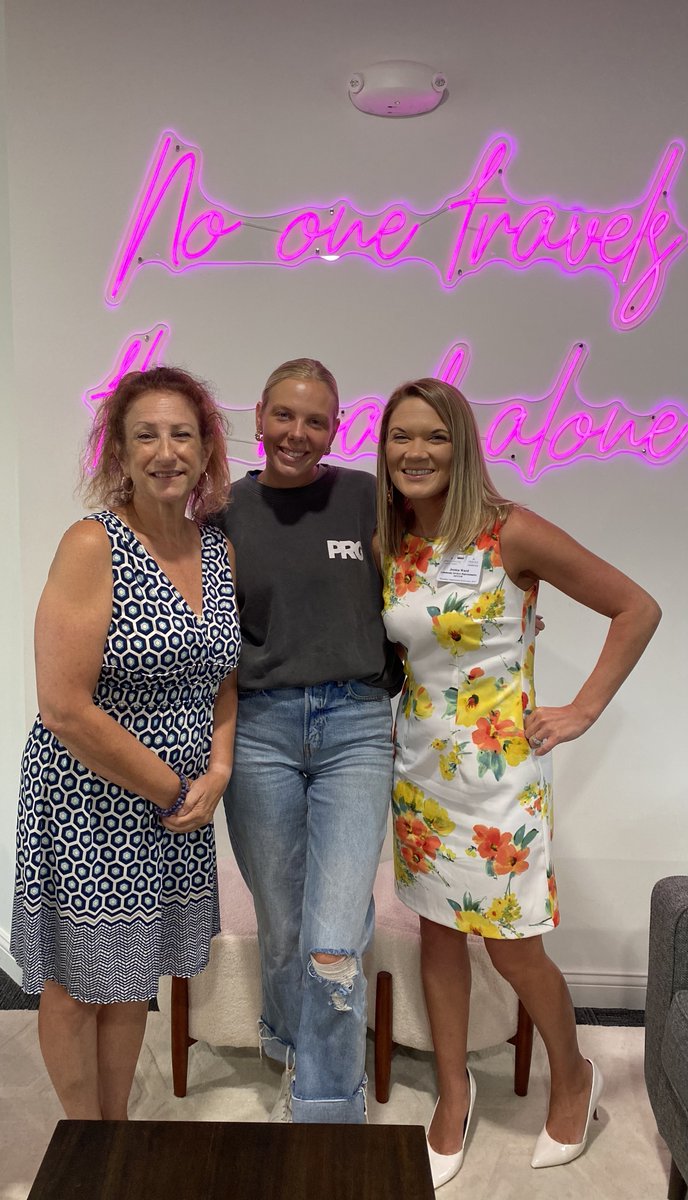 Thank you, Cara from Pink Ribbon Good for meeting with us to plan our upcoming PRG Softball Game! 
Cypress Pointe vs Brookhaven PRG Game is right around the corner!
Join us Saturday, August 5th from 11:00-2:00 at Centennial Park in Englewood 🥎
#PinkRibbonGood