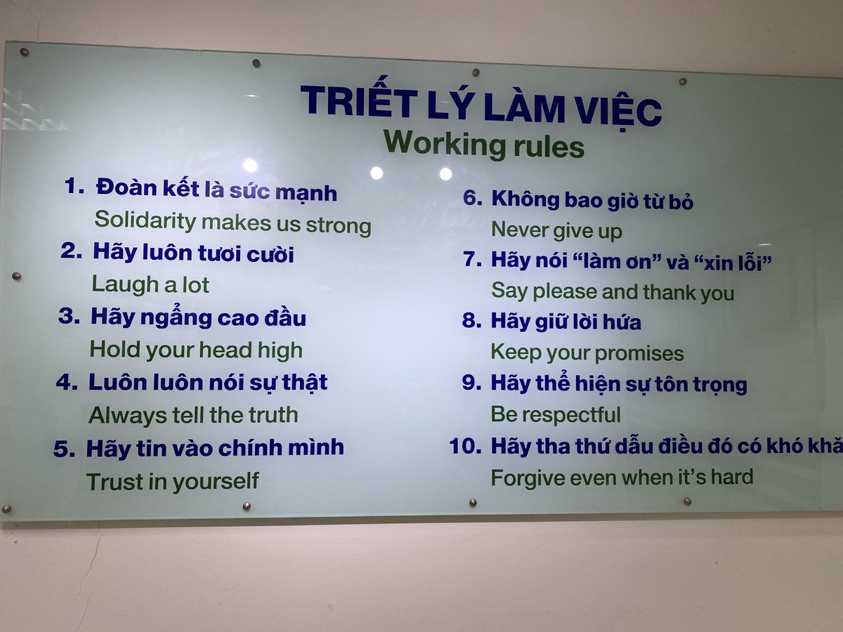 Seen on the walls of 🇻🇳’s National Hospital for Tropical Diseases during a great visit this afternoon.

I especially like #1. And #2. 

And #3, #4, #5, #6, #7, #8, #9 and #10.