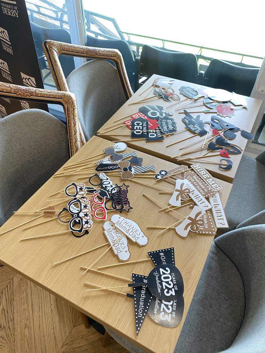 Celebrating our student’s achievements at our graduation event today! 👩‍🎓 👨‍🎓 Time for some more informal photos! 😁 <a href="/DerbyUni/">University of Derby</a>