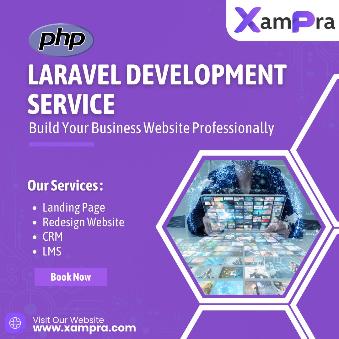 Our expert team of Laravel developers combines technical expertise with creativity to create exceptional digital solutions. 

🌍 xampra.com
info@xampra.com

#LaravelDevelopment #WebApplicationDevelopment #PHPFramework #ScalableSolutions #SecureCoding #MVCArchitecture