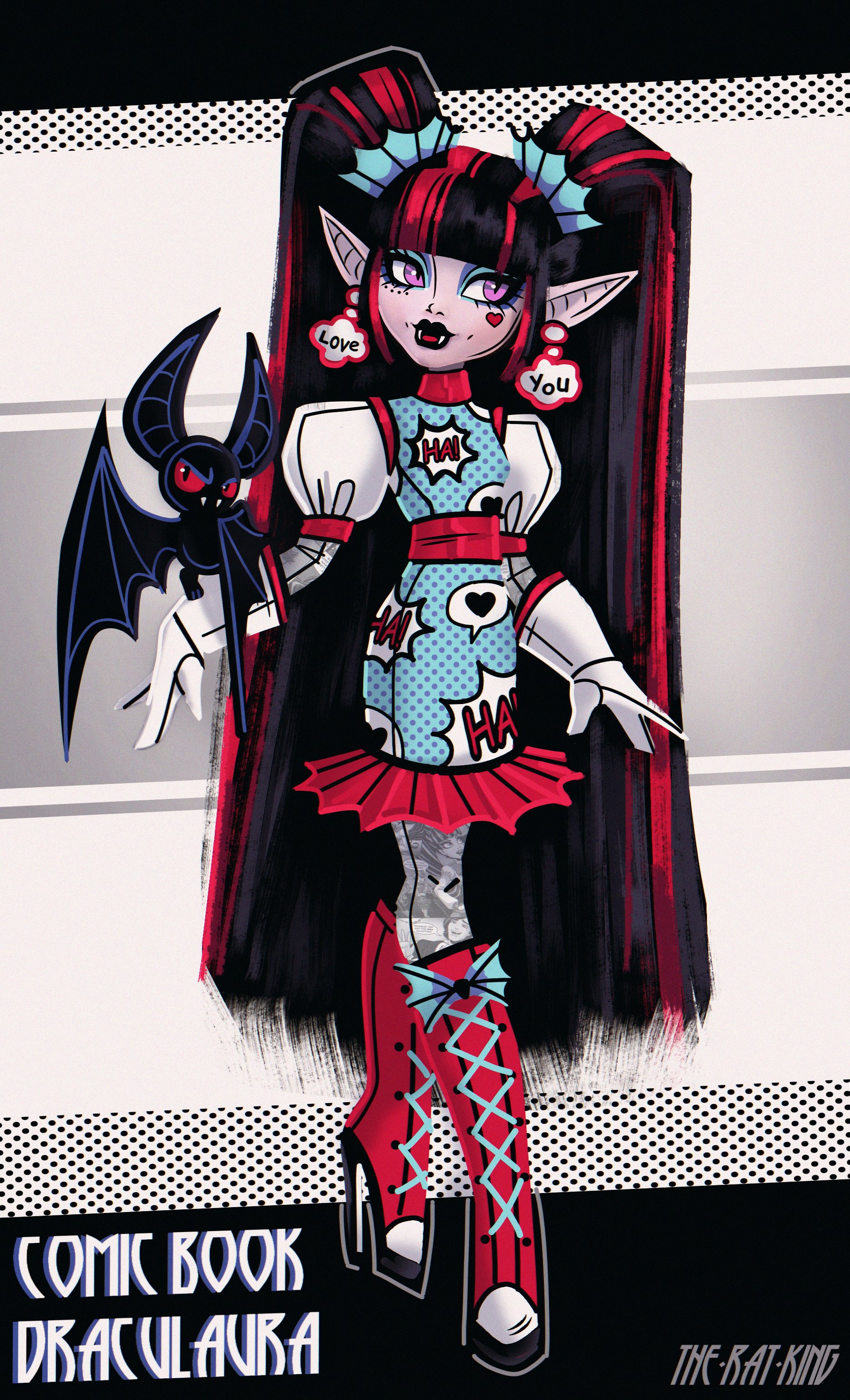 did a sdcc draculaura redesign💕 : r/MonsterHigh