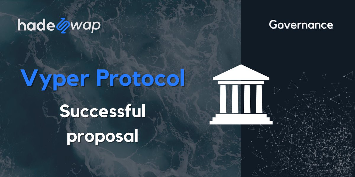 Report: @hadeswap has accepted proposal from @VyperProtocol after winning on the governance vote hosted by Hades. Hades reportedly sent 100k $HADES to Vyper team to support them.
