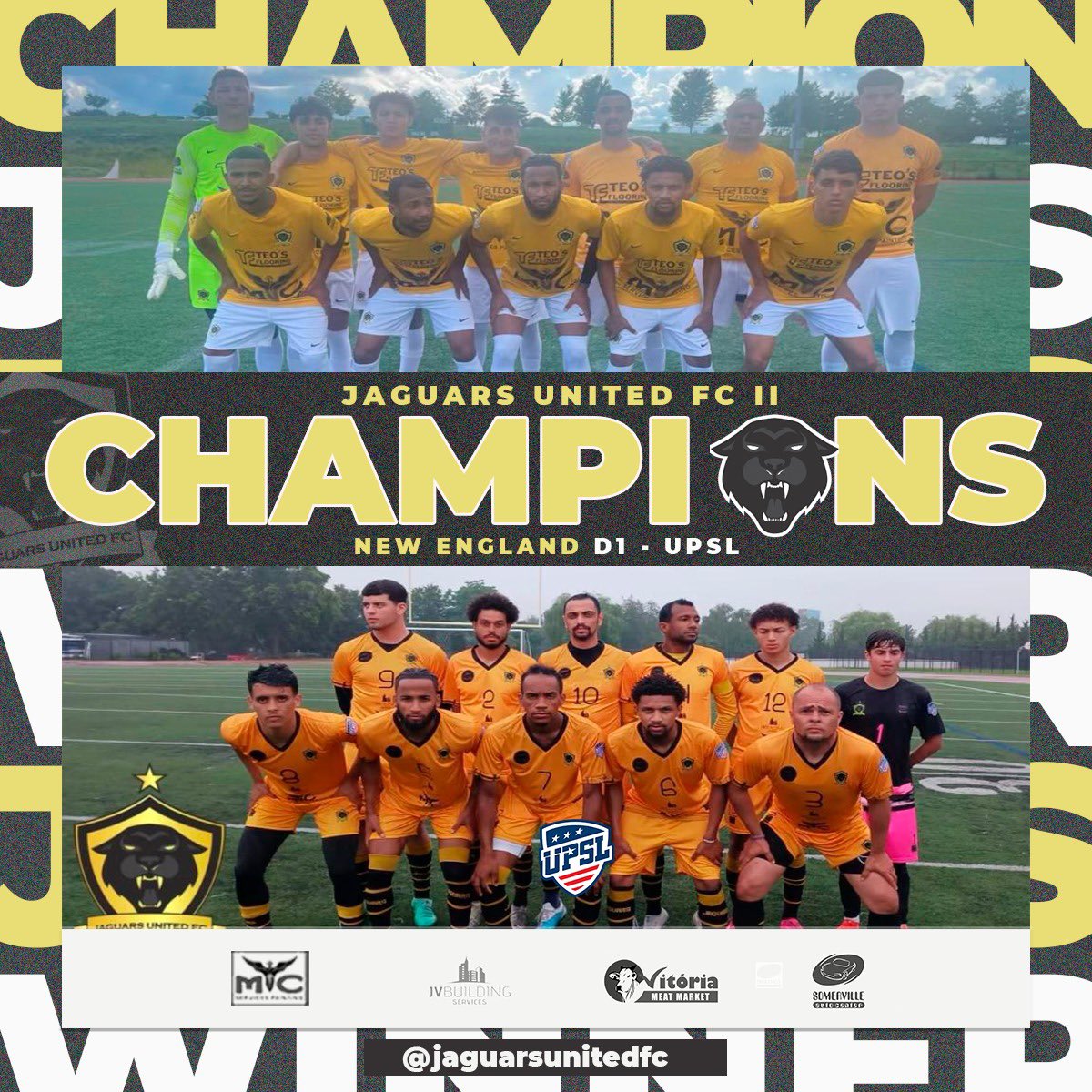 CHAMPS!🏆

Our Jaguars II squad brought the championship home in the @upslsoccer <a href="/upslnortheast/">UPSL Northeast</a> New England Division 1🥇