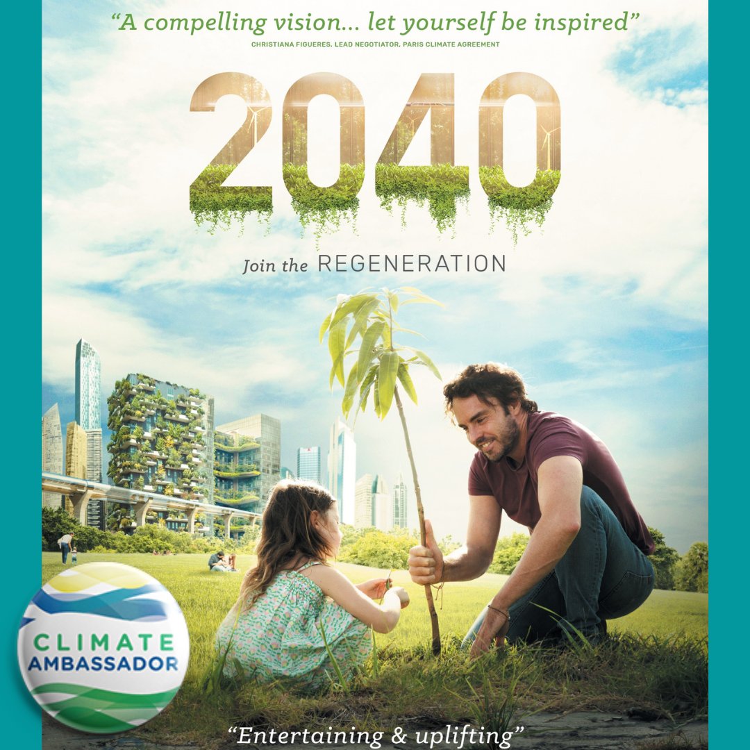 Who needs a bit of #ClimateHope? Watch 2040 with your family, friends, colleagues and talk about some incredible tried and tested #climatesolutions available NOW - we have a free screening for you until Saturday: togetherfilms.org/shop/2040-x-cl…