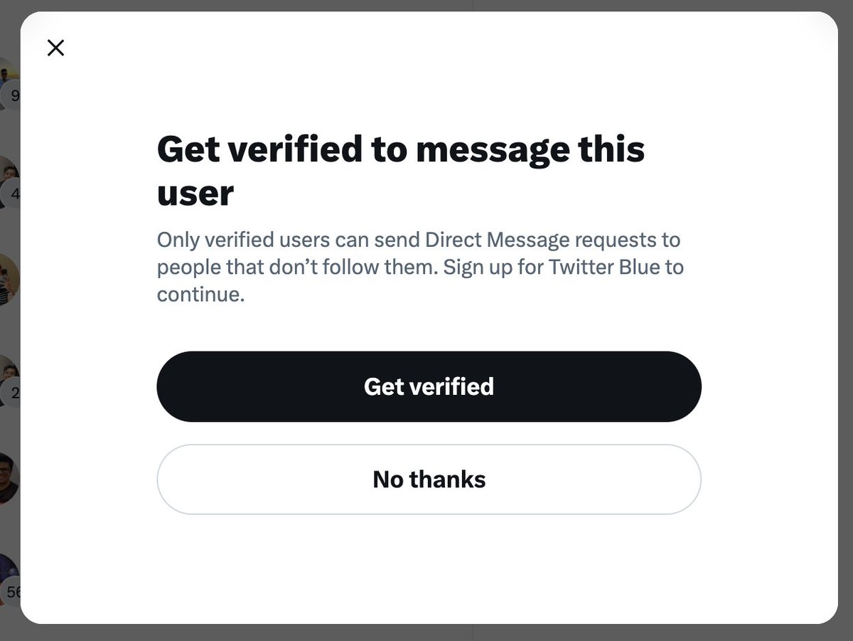 plibither8's tweet photo. @deelhelps Oh and I can't DM you, since the great @elonmusk has restricted that to only account you follow 🫠 https://t.co/Q6pj1TCs5Q