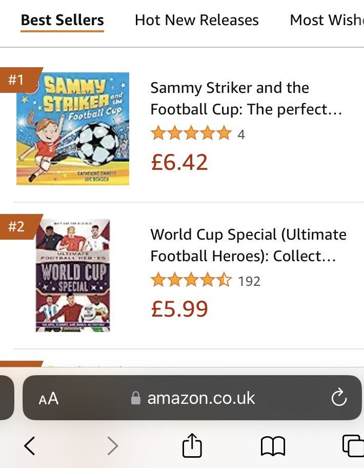 Emmett_Cath's tweet image. Delighted to see Sammy Striker hanging out as a BESTSELLER!! 

And just in time for the World Cup!

⚽️🎉⚽️🎉⚽️🎉⚽️🎉⚽️

@_JoeBerger @panmacmillan @MilesStott @MandySuhrAgent