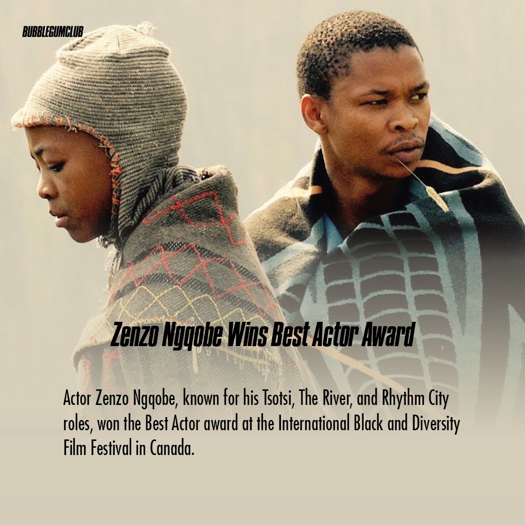 bubblegumclubbb's tweet photo. Zenzo Ngqobe wins best actor award 

#BGCUpdate https://t.co/Eg9mNHKnOn