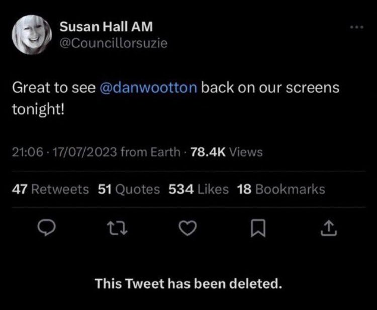 @Councillorsuzie @MozForMayor Any reason you deleted this tweet Susan?