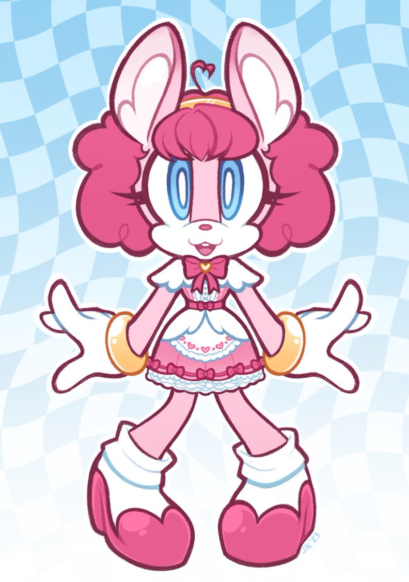 Finally finished a Sonic the Hedgehog OC design for my pal @pinkbeverage! He a bunny! https://t.co/g8mnESfovO