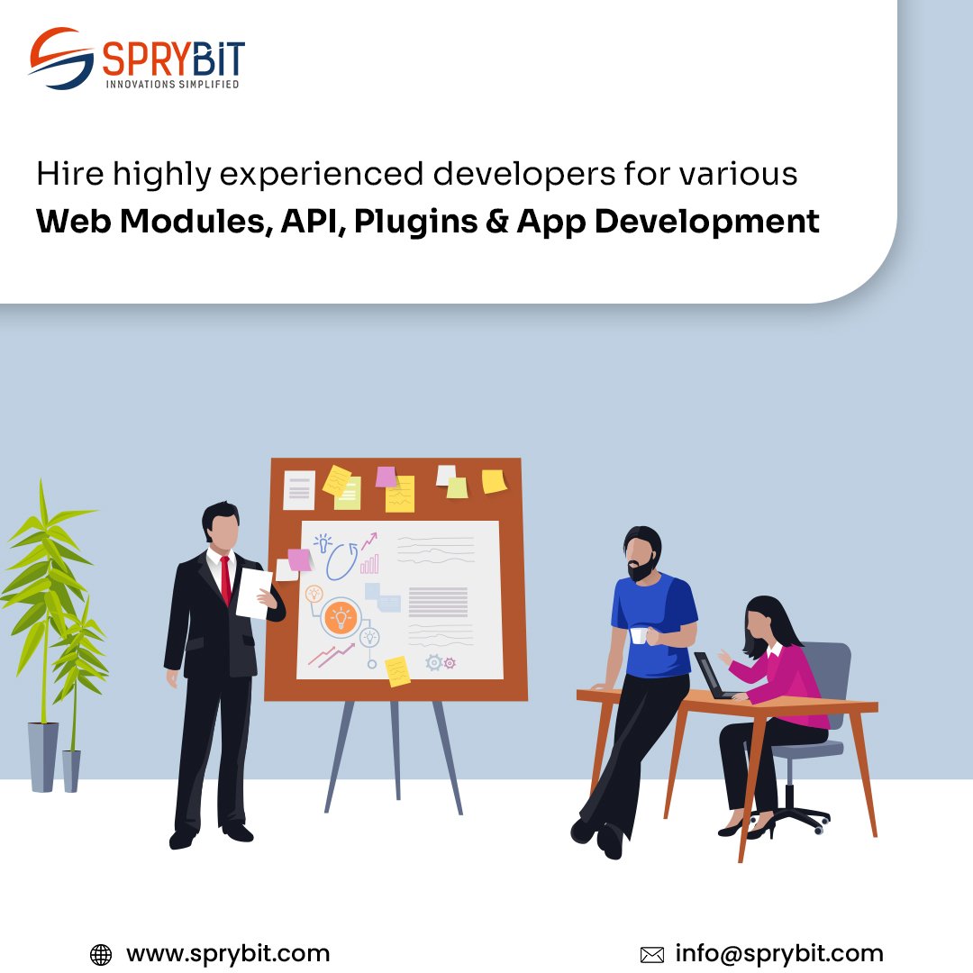 SpryBit's tweet image. Looking to level up your web development game? Whether it's a website, web app, e-commerce platform or any other project, #SpryBit’s skilled developers are eager to take on the challenge.
#Hire our top-notch #CodeIgniterDevelopers today!
Visit: sprybit.com/hire-codeignit…
