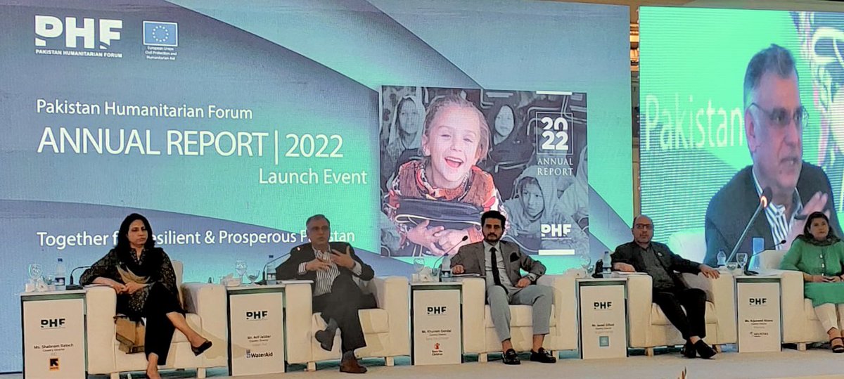 LukeMyers2023's tweet photo. Pleased to be in attendance at the launch of the #PHF 2022 Annual Report. Look forward to 🇨🇦Canada’s continued partnership in the delivery of humanitarian and development assistance in 🇵🇰Pakistan @CanHCPakistan @PHFHumanitarian https://t.co/JOAFNttPAu