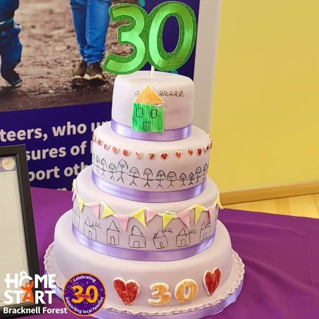 homestartbrack's tweet photo. Baking wizard, Lynn, brought to life 7 year old Fae's winning masterpiece from our competition to design our 30th Anniversary cake, taking center stage at our AGM.
Bravo Fae, and heartfelt thanks to Lynn for bringing Fae's design to life in the sweetest way possible!
#homestartuk https://t.co/FfFqTdnEJu