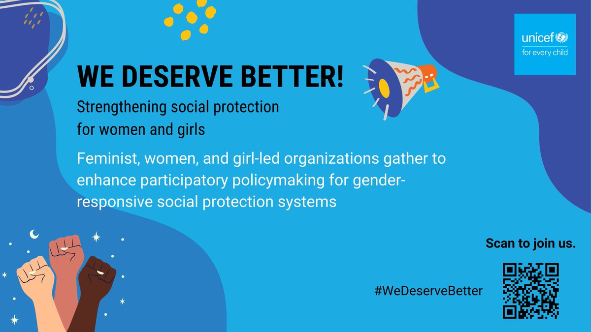 Honored to make my inaugural post about #WD2023 @WomenDeliver and the launch of the @UNICEFSocPolicy global initiative #WeDeserveBetter to strengthen #socialprotection for all women and girls. The time is NOW. We are HERE.