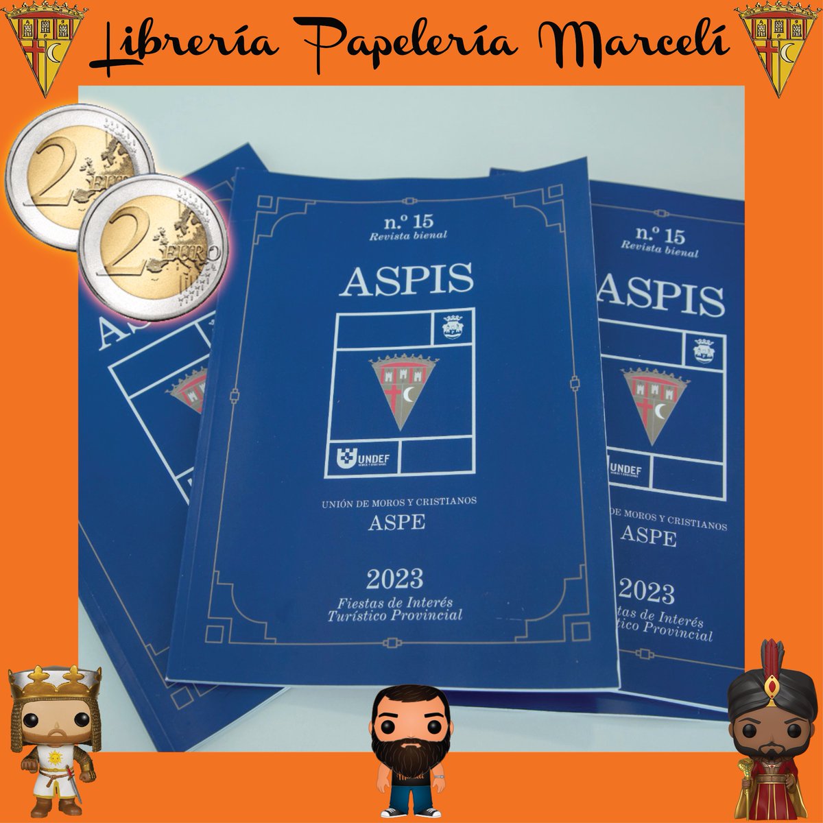 Ya disponible la revista ASPIS de Unión de Moros y Cristianos de Aspe en nuestra librería. 

Precio: 4€

Foto cedida por Ángel Fotografía