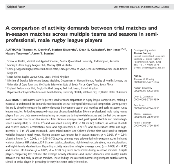 BiolSport's tweet image. #NewPaper 🚨 Explore the activity demands of pre-season trial matches vs. early in-season #rugby matches 🏉
✍️@ThomasMDoering @NathanElza Dean E. Callaghan @23Benjones Masaru Teramoto @AaronTScanlan 

🔓#OpenAccess🔗termedia.pl/A-comparison-o…