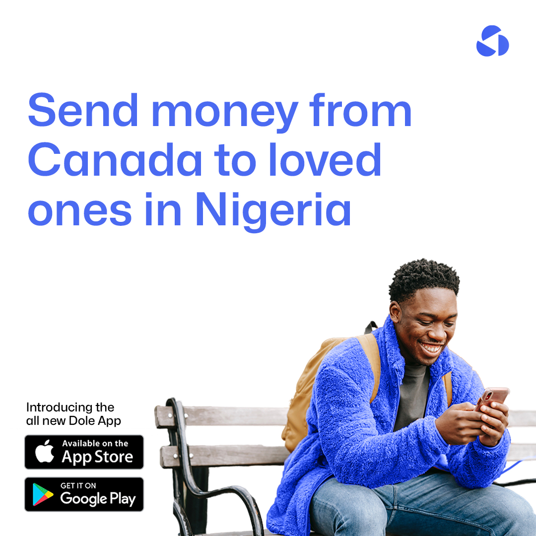 zoleapp's tweet photo. You can now send money between Nigeria and Canada just like sending a text message! Try it today. Get the Dole app here: https://t.co/yPvh8rEqkW

 #dolesomelove #doleapp #fintech #fintechnews https://t.co/X3pquqLTaI