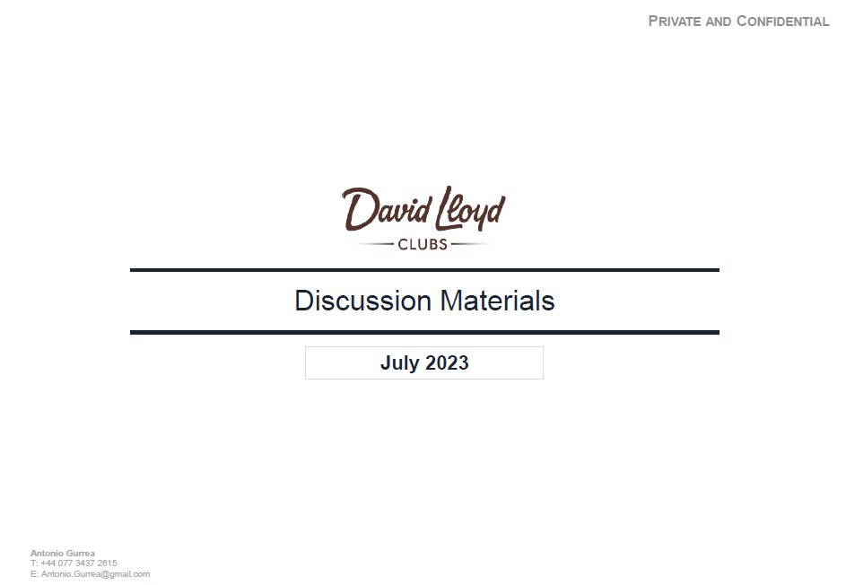 AGurrea's tweet image. Updated thoughts on #DavidLloyd. Call to discuss.
