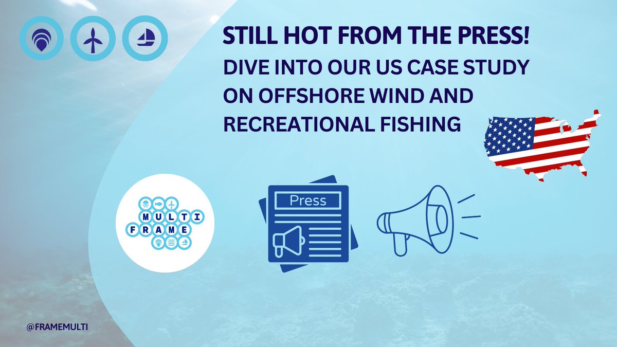 FrameMulti's tweet image. 📢 Exciting News! 
🌊 Introducing &quot;United States Scenario 1: Offshore Wind &amp;amp; Recreational Fishing&quot; 

This case study highlights the potential for multi-use, fostering sustainable partnerships for a greener future! 

👉 Read the report here: shorturl.at/nDMQ8
#OceanMultiUse