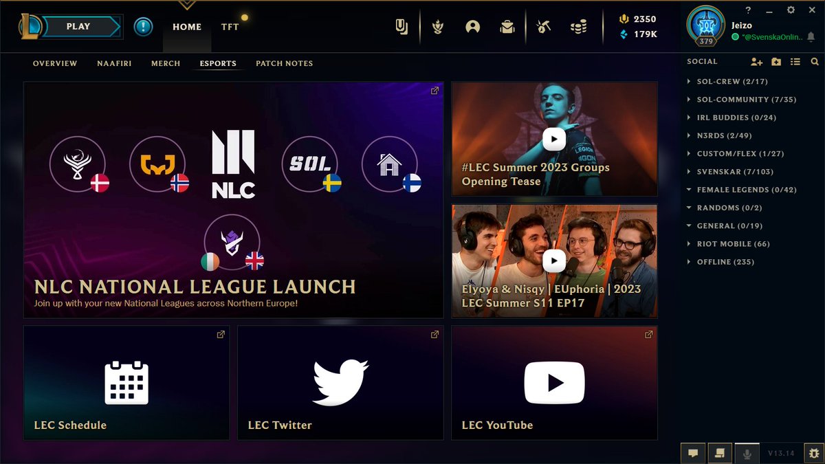 Imagine seeing your organization in the League client..