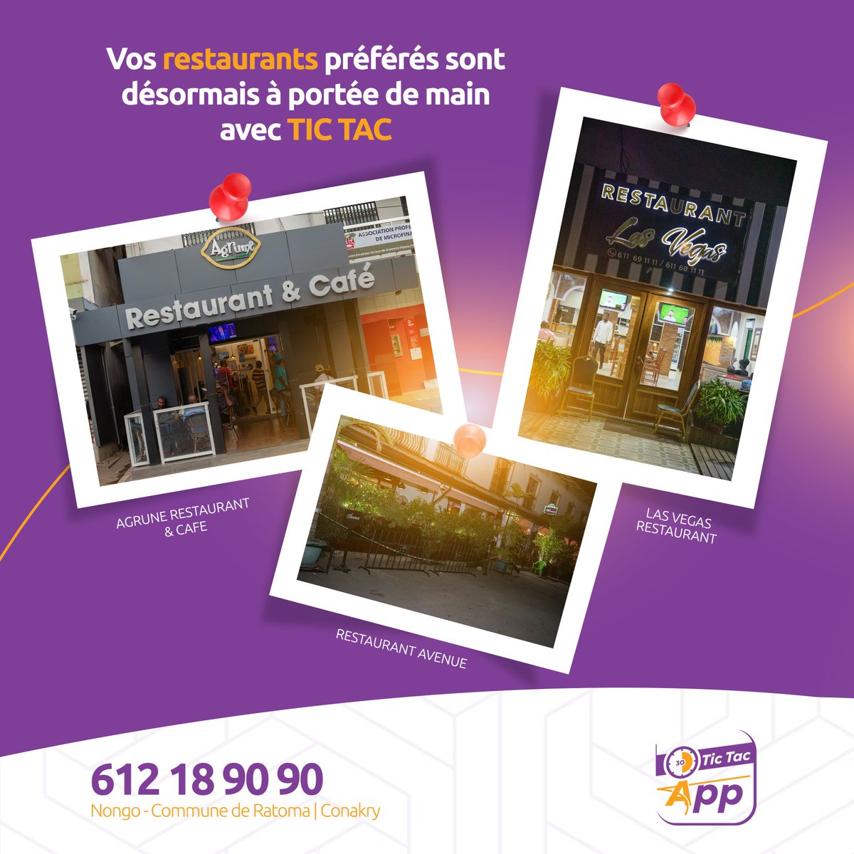 🍽️🚚 Les repas de vos restaurants préférés sont désormais à portée de main avec TICTAC ! 🍕🥗
Agrume Restaurant & Café  Avenue restaurant
👉Passer vos commandes en nous appelant au 612 18 90 90.
#nouslivronsdessourires