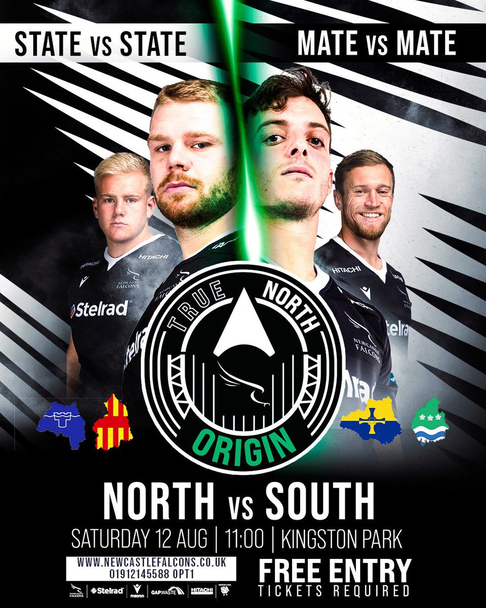 🚨 TRUE NORTH ORIGIN 🚨 STATE vs STATE, MATE vs MATE! FREE entry, Saturday August 12th, 11am KO Ticket Link : bit.ly/TRUE-NORTH-ORI… #truenorth // #bepartofit 🦅